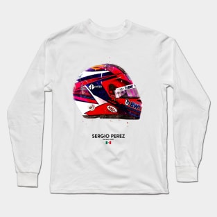 F1 2020 Sergio Perez Crash Helmet Long Sleeve T-Shirt